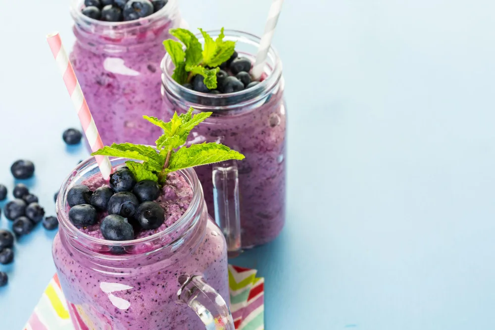 rețeta ideală de smoothie cu afine