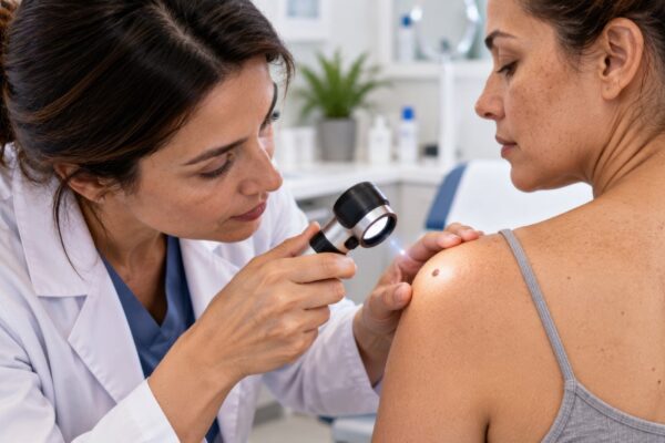 Aluniță care crește sau își schimbă culoarea: când este nevoie de consult dermatologic